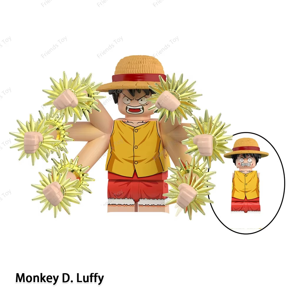 One Piece Luffy OP Uta Sanji Garp Zoro Shanks Hancock‌ Nami‌ Mini Man Blocks Figure WM6195 WM6189 WM6194 WM6193