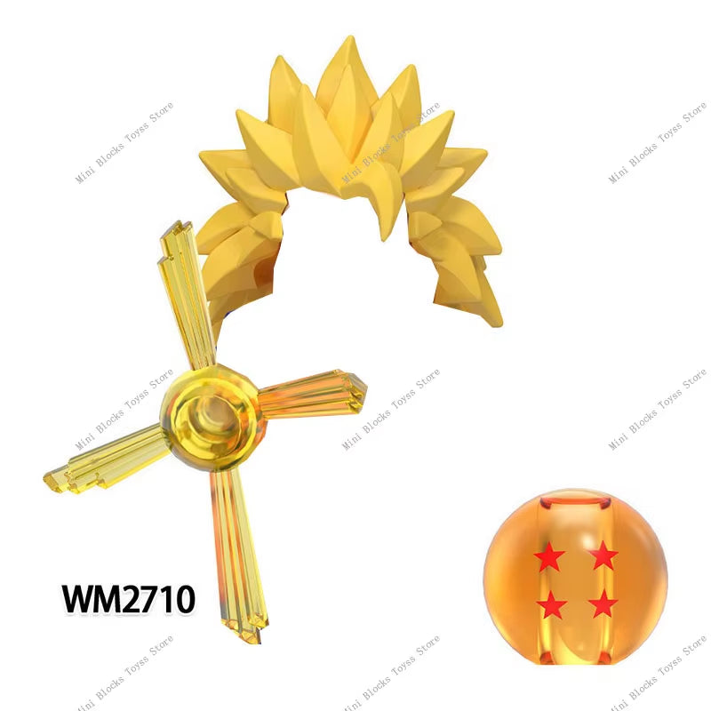 Anime Cartoon TV Son-Goku Gohan Kakarotto Vegeta Zamasu Piccolo Building Blocks for Gifts WM6177 WM6178 WM6179 WM6180 WM6181
