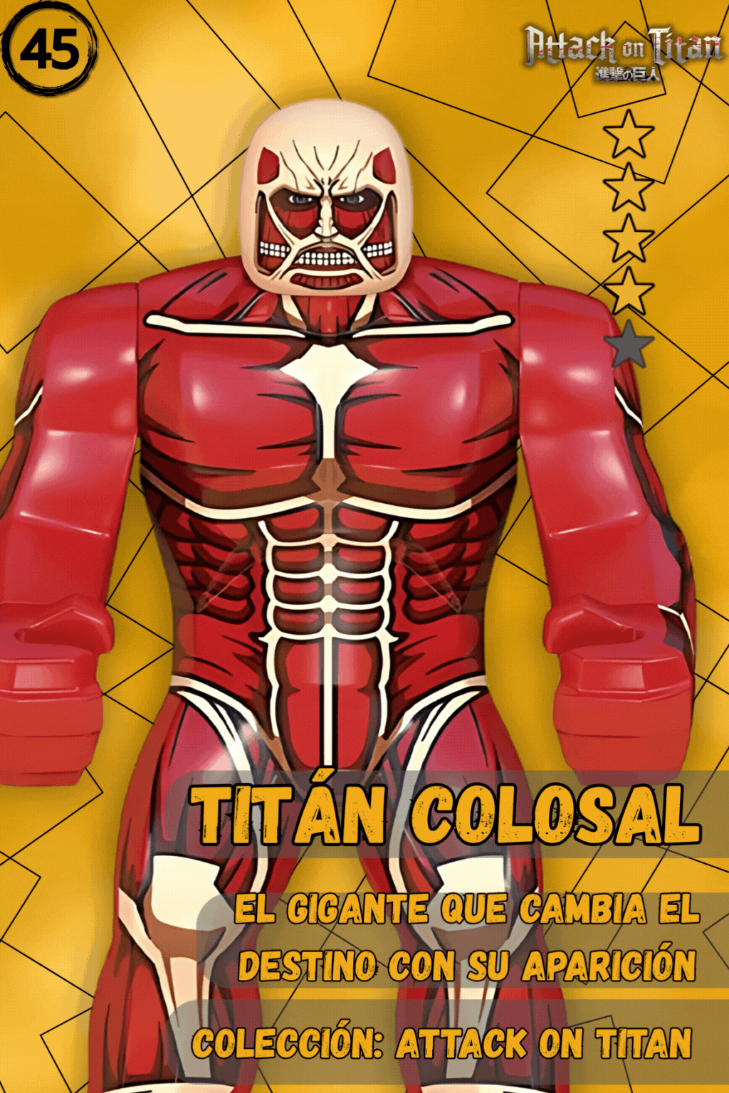 Ataque a los titanes, el mejor, envío rápido. Estos son los que en Aliexpress salen muy caros