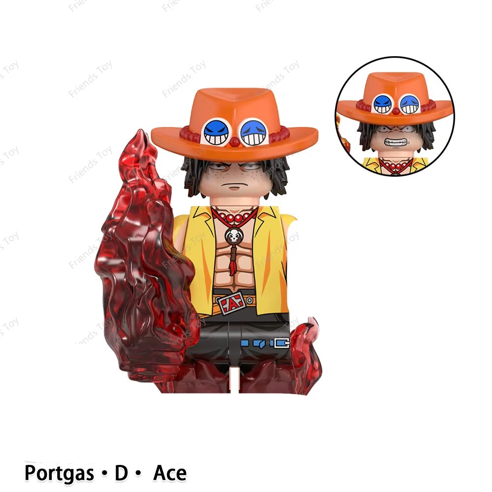 One Piece Luffy OP Uta Sanji Garp Zoro Shanks Hancock‌ Nami‌ Mini Man Blocks Figure WM6195 WM6189 WM6194 WM6193
