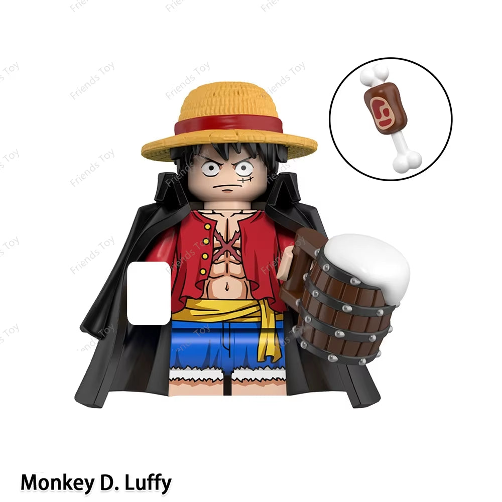 One Piece Luffy OP Uta Sanji Garp Zoro Shanks Hancock‌ Nami‌ Mini Man Blocks Figure WM6195 WM6189 WM6194 WM6193