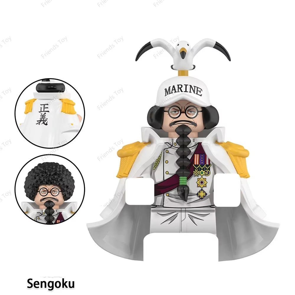 One Piece Luffy OP Uta Sanji Garp Zoro Shanks Hancock‌ Nami‌ Mini Man Blocks Figure WM6195 WM6189 WM6194 WM6193