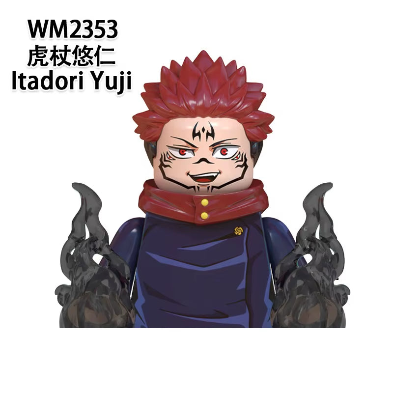 New Jujutsu Kaisen Itadori Yuji Set Mini Action Figure Building Block Toys