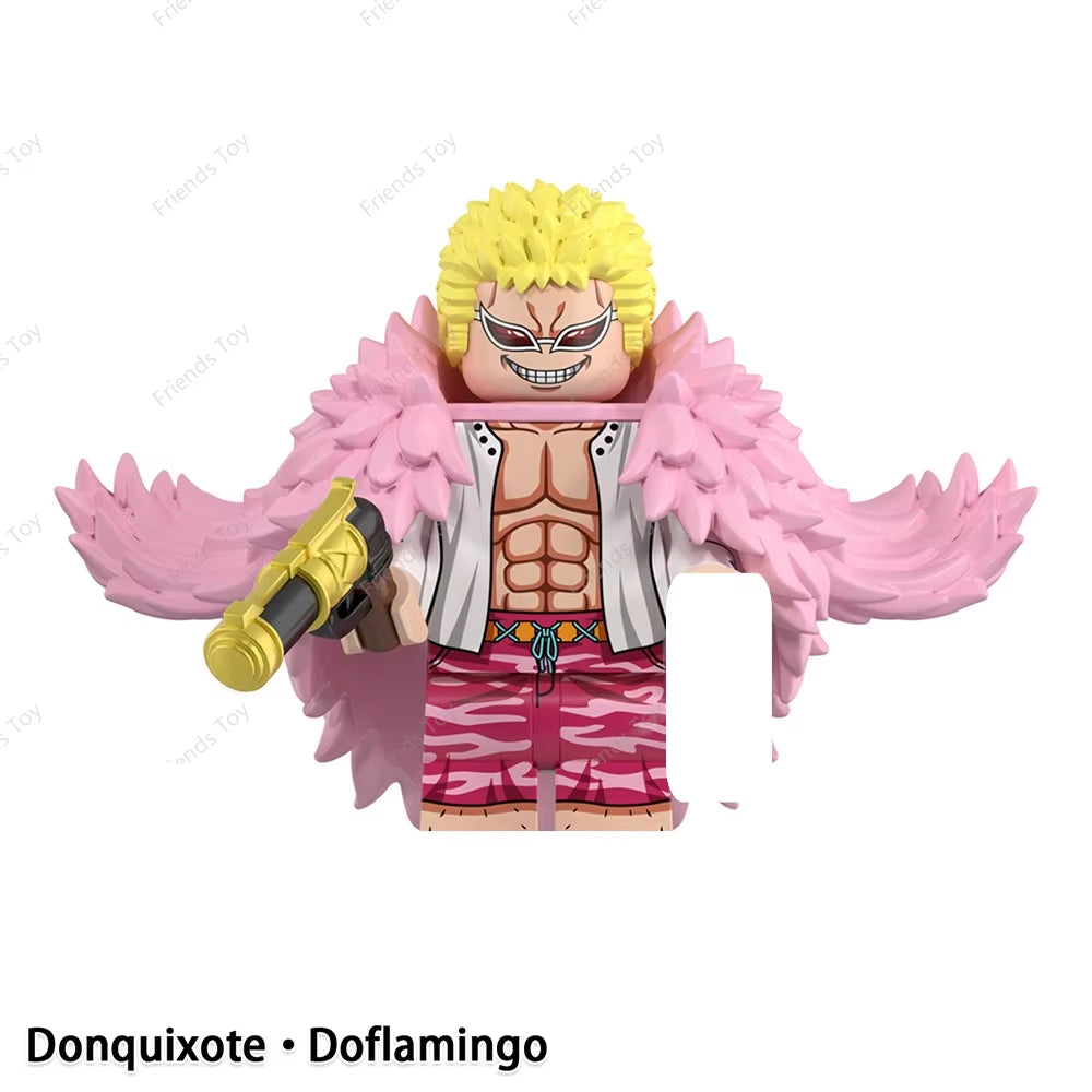 One Piece Luffy OP Uta Sanji Garp Zoro Shanks Hancock‌ Nami‌ Mini Man Blocks Figure WM6195 WM6189 WM6194 WM6193
