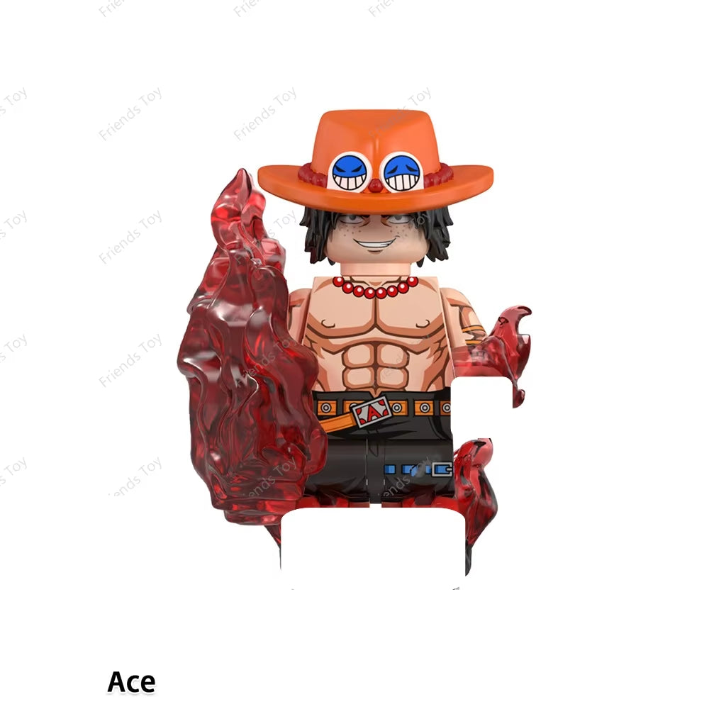One Piece Luffy OP Uta Sanji Garp Zoro Shanks Hancock‌ Nami‌ Mini Man Blocks Figure WM6195 WM6189 WM6194 WM6193