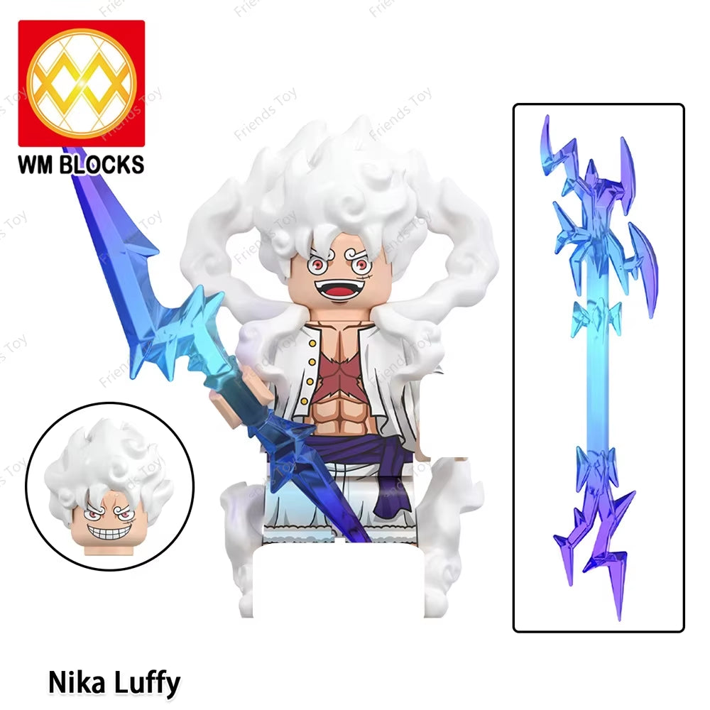 One Piece Luffy OP Uta Sanji Garp Zoro Shanks Hancock‌ Nami‌ Mini Man Blocks Figure WM6195 WM6189 WM6194 WM6193