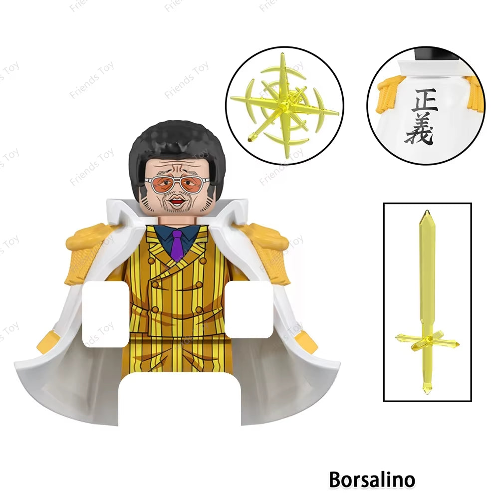 One Piece Luffy OP Uta Sanji Garp Zoro Shanks Hancock‌ Nami‌ Mini Man Blocks Figure WM6195 WM6189 WM6194 WM6193