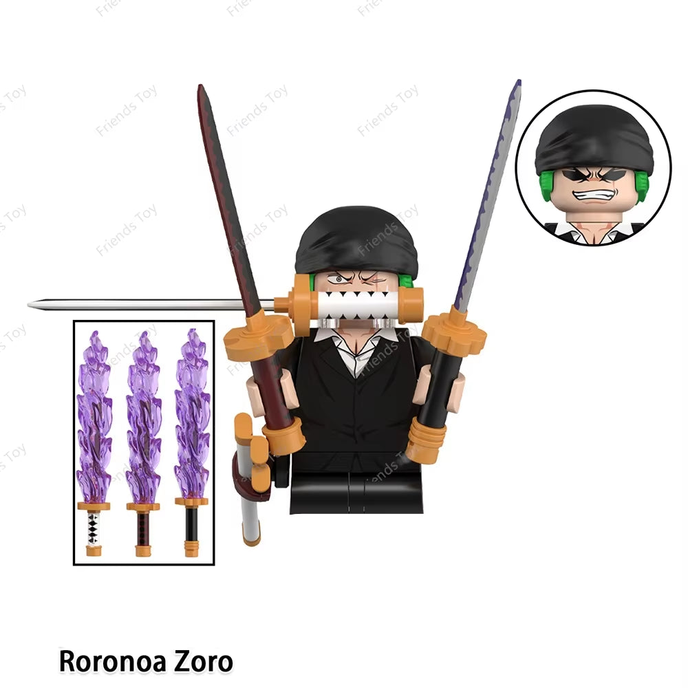 One Piece Luffy OP Uta Sanji Garp Zoro Shanks Hancock‌ Nami‌ Mini Man Blocks Figure WM6195 WM6189 WM6194 WM6193