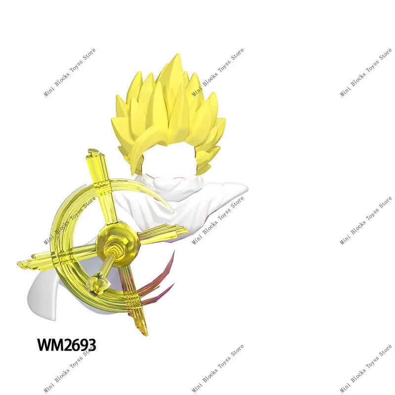 Anime Cartoon TV Son-Goku Gohan Kakarotto Vegeta Zamasu Piccolo Building Blocks for Gifts WM6177 WM6178 WM6179 WM6180 WM6181