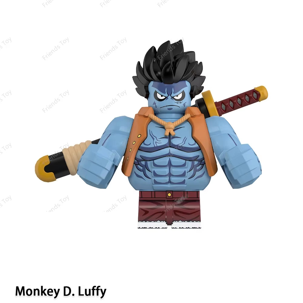 One Piece Luffy OP Uta Sanji Garp Zoro Shanks Hancock‌ Nami‌ Mini Man Blocks Figure WM6195 WM6189 WM6194 WM6193