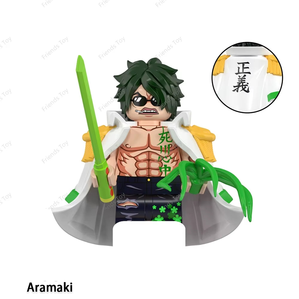 One Piece Luffy OP Uta Sanji Garp Zoro Shanks Hancock‌ Nami‌ Mini Man Blocks Figure WM6195 WM6189 WM6194 WM6193