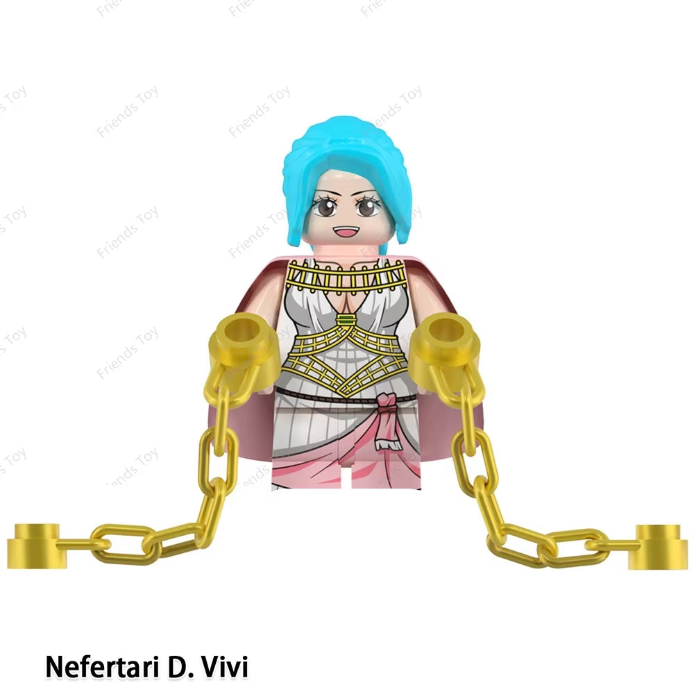 One Piece Luffy OP Uta Sanji Garp Zoro Shanks Hancock‌ Nami‌ Mini Man Blocks Figure WM6195 WM6189 WM6194 WM6193