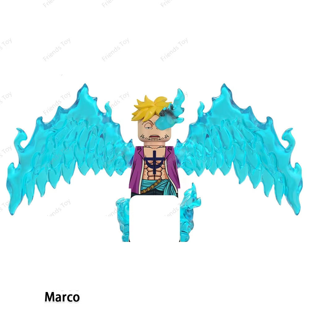 One Piece Luffy OP Uta Sanji Garp Zoro Shanks Hancock‌ Nami‌ Mini Man Blocks Figure WM6195 WM6189 WM6194 WM6193