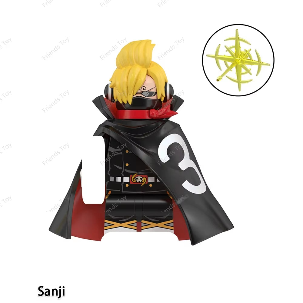 One Piece Luffy OP Uta Sanji Garp Zoro Shanks Hancock‌ Nami‌ Mini Man Blocks Figure WM6195 WM6189 WM6194 WM6193