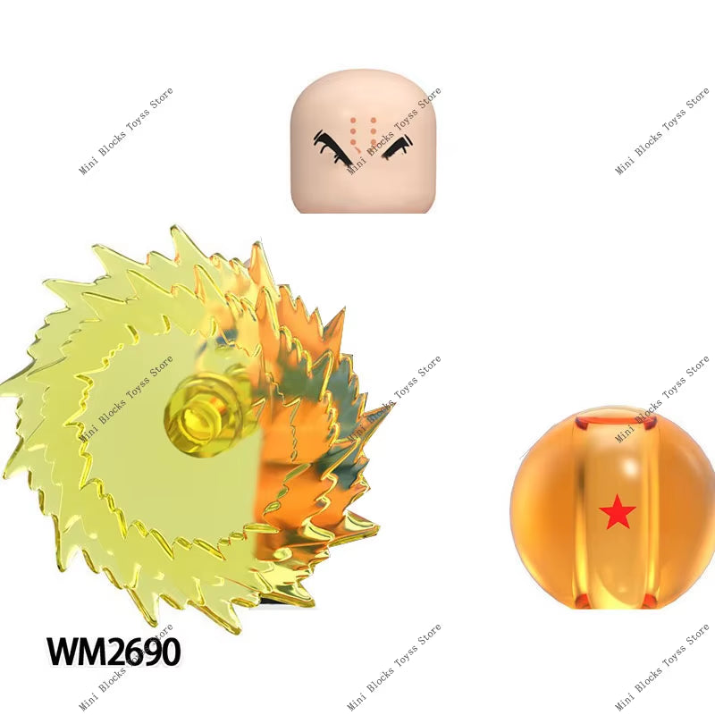 Anime Cartoon TV Son-Goku Gohan Kakarotto Vegeta Zamasu Piccolo Building Blocks for Gifts WM6177 WM6178 WM6179 WM6180 WM6181