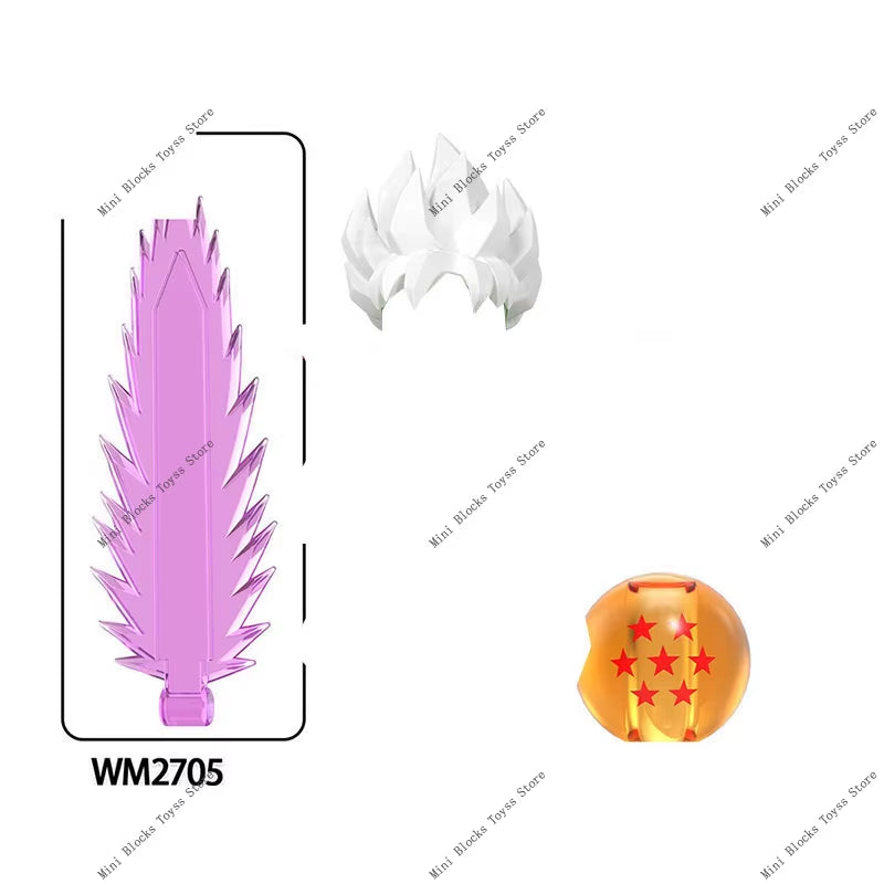 Anime Cartoon TV Son-Goku Gohan Kakarotto Vegeta Zamasu Piccolo Building Blocks for Gifts WM6177 WM6178 WM6179 WM6180 WM6181