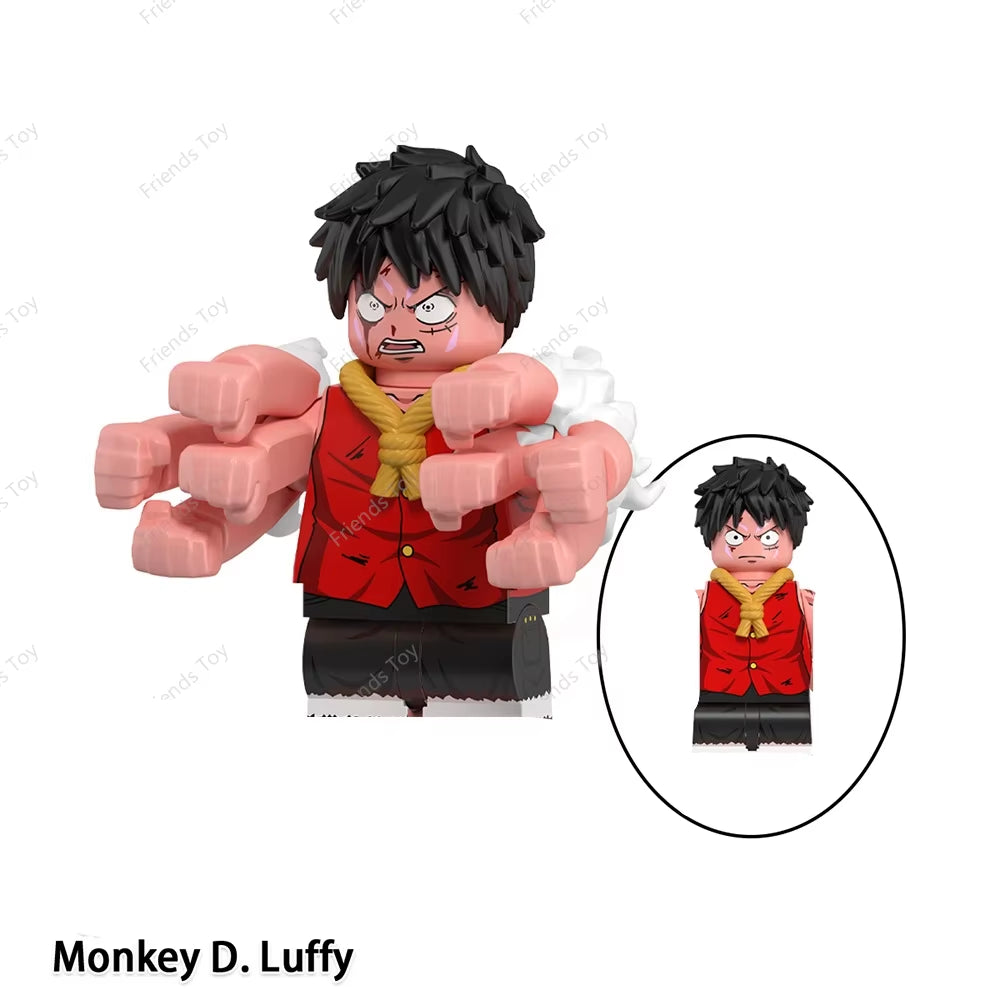 One Piece Luffy OP Uta Sanji Garp Zoro Shanks Hancock‌ Nami‌ Mini Man Blocks Figure WM6195 WM6189 WM6194 WM6193