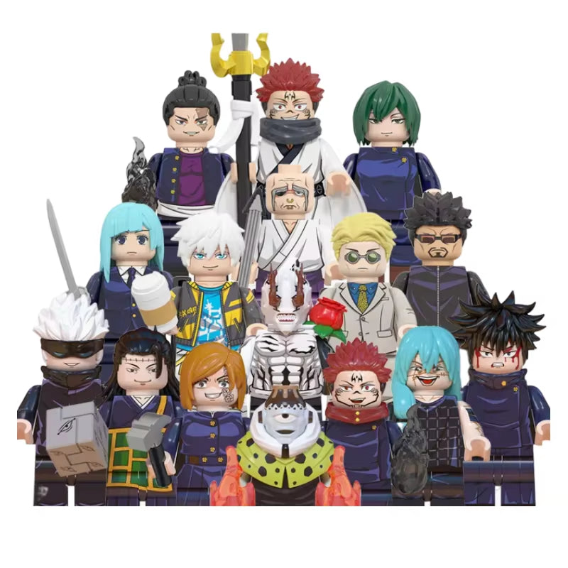 New Jujutsu Kaisen Itadori Yuji Set Mini Action Figure Building Block Toys