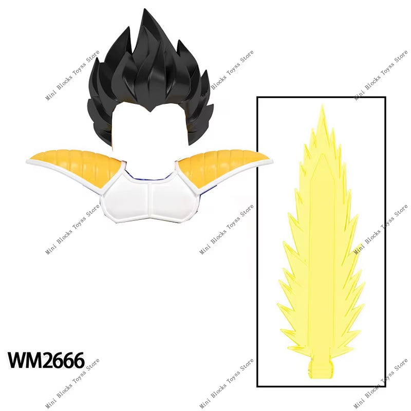 Anime Cartoon TV Son-Goku Gohan Kakarotto Vegeta Zamasu Piccolo Building Blocks for Gifts WM6177 WM6178 WM6179 WM6180 WM6181
