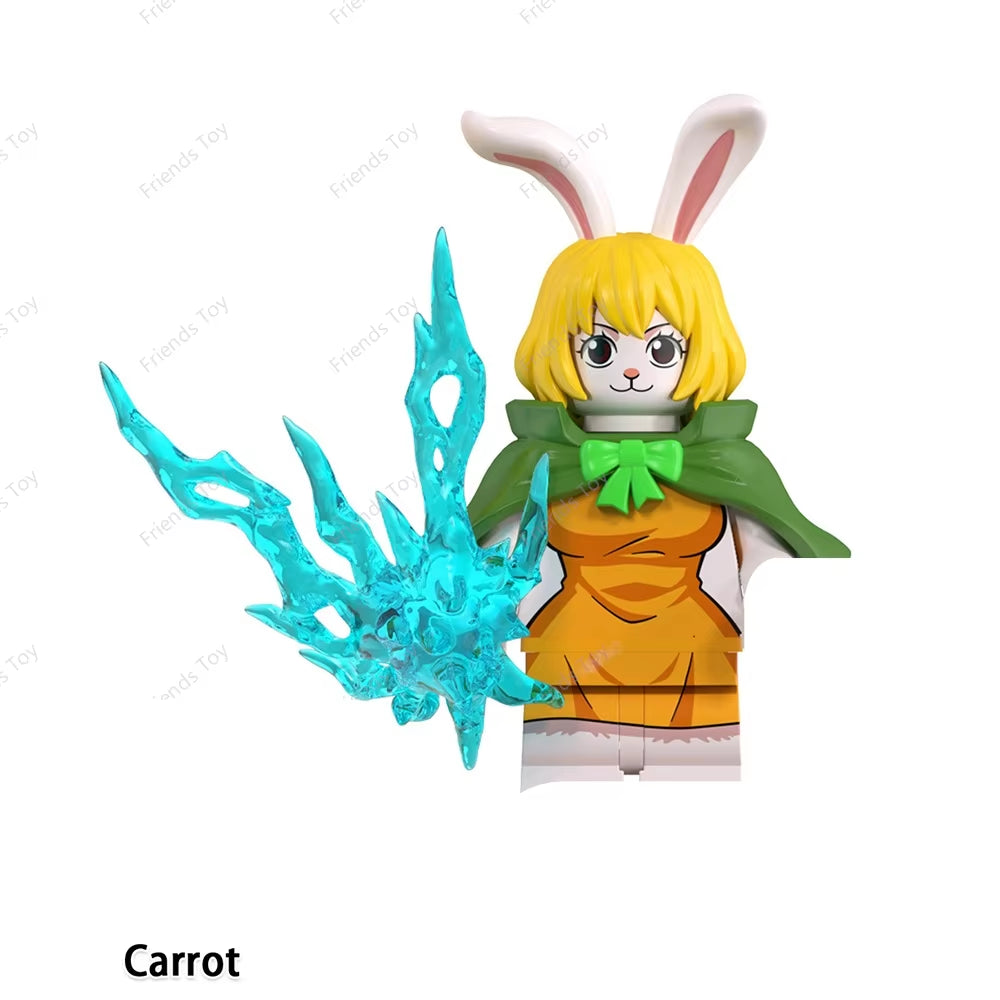 One Piece Luffy OP Uta Sanji Garp Zoro Shanks Hancock‌ Nami‌ Mini Man Blocks Figure WM6195 WM6189 WM6194 WM6193