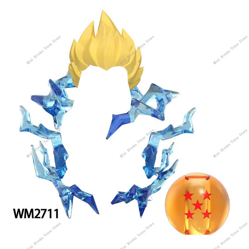 Anime Cartoon TV Son-Goku Gohan Kakarotto Vegeta Zamasu Piccolo Building Blocks for Gifts WM6177 WM6178 WM6179 WM6180 WM6181
