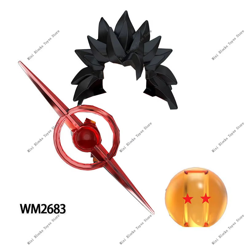 Anime Cartoon TV Son-Goku Gohan Kakarotto Vegeta Zamasu Piccolo Building Blocks for Gifts WM6177 WM6178 WM6179 WM6180 WM6181