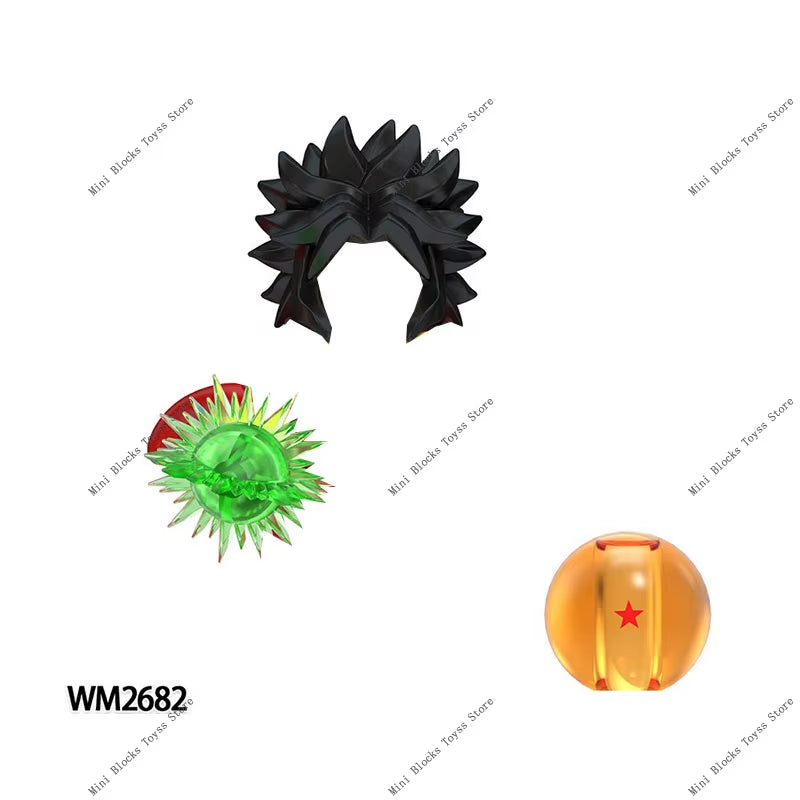 Anime Cartoon TV Son-Goku Gohan Kakarotto Vegeta Zamasu Piccolo Building Blocks for Gifts WM6177 WM6178 WM6179 WM6180 WM6181