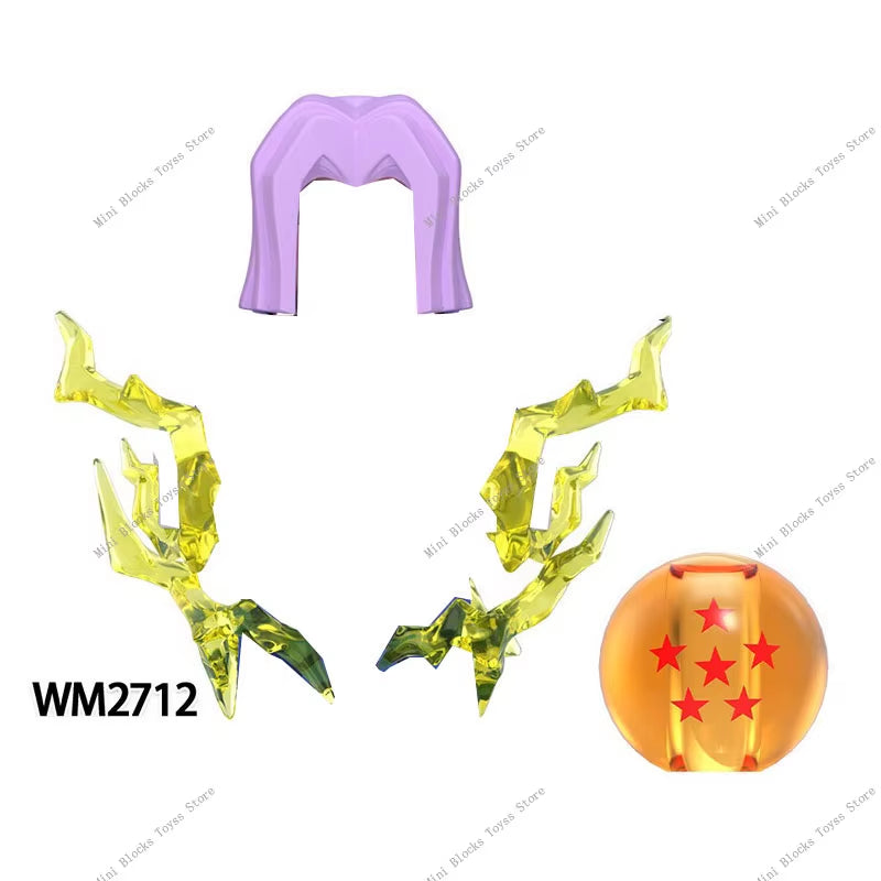 Anime Cartoon TV Son-Goku Gohan Kakarotto Vegeta Zamasu Piccolo Building Blocks for Gifts WM6177 WM6178 WM6179 WM6180 WM6181