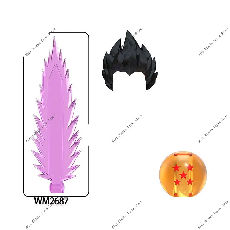 Anime Cartoon TV Son-Goku Gohan Kakarotto Vegeta Zamasu Piccolo Building Blocks for Gifts WM6177 WM6178 WM6179 WM6180 WM6181