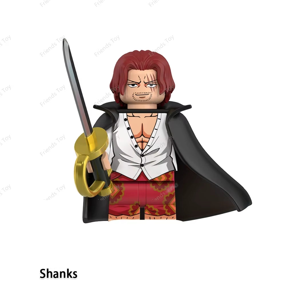 One Piece Luffy OP Uta Sanji Garp Zoro Shanks Hancock‌ Nami‌ Mini Man Blocks Figure WM6195 WM6189 WM6194 WM6193