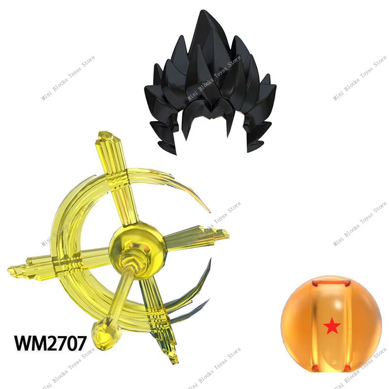 Anime Cartoon TV Son-Goku Gohan Kakarotto Vegeta Zamasu Piccolo Building Blocks for Gifts WM6177 WM6178 WM6179 WM6180 WM6181