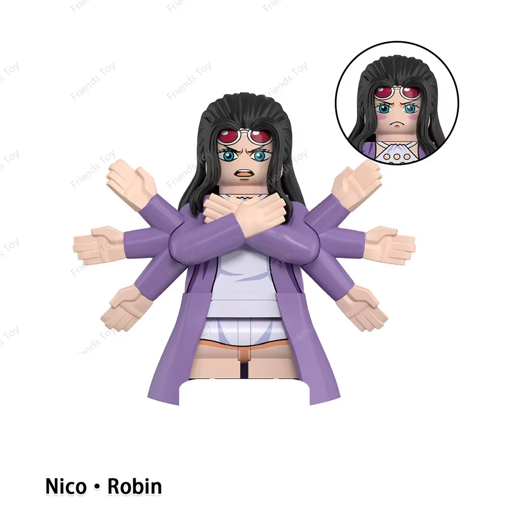 One Piece Luffy OP Uta Sanji Garp Zoro Shanks Hancock‌ Nami‌ Mini Man Blocks Figure WM6195 WM6189 WM6194 WM6193