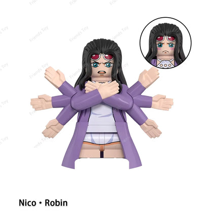 One Piece Luffy OP Uta Sanji Garp Zoro Shanks Hancock‌ Nami‌ Mini Man Blocks Figure WM6195 WM6189 WM6194 WM6193