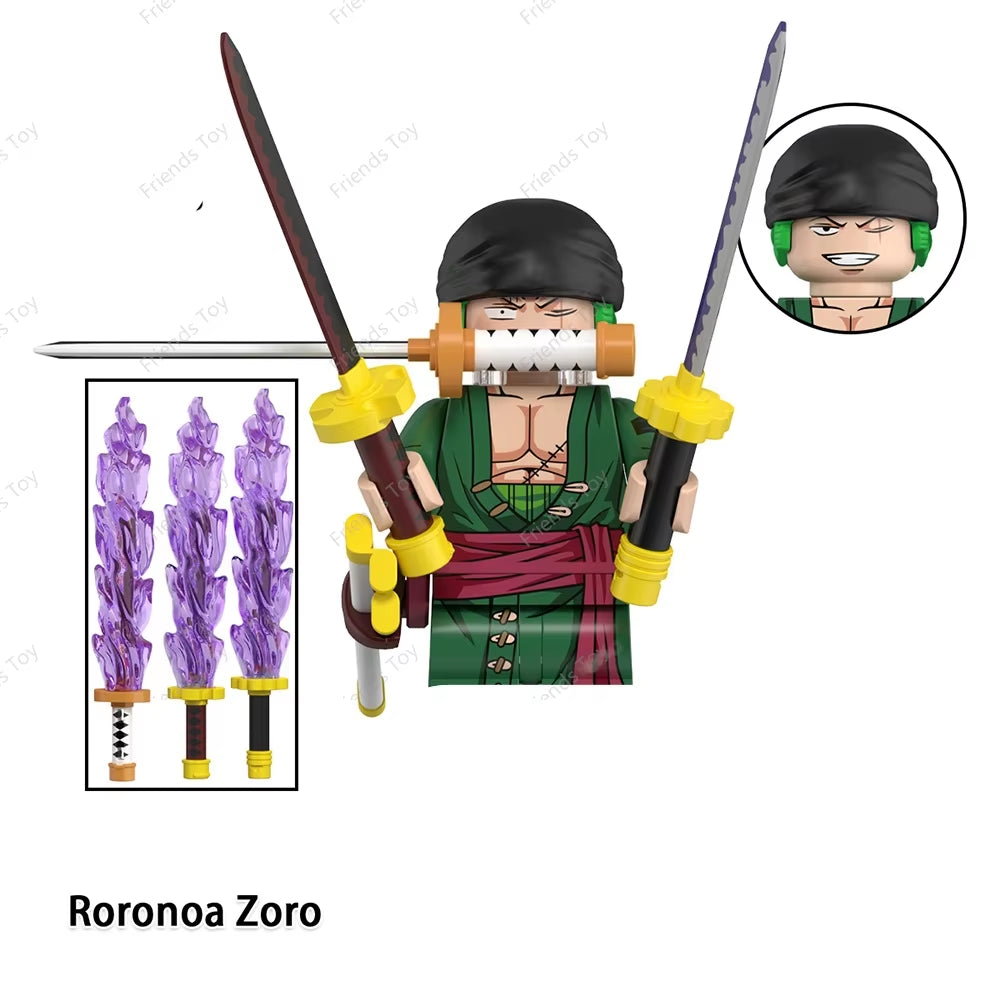 One Piece Luffy OP Uta Sanji Garp Zoro Shanks Hancock‌ Nami‌ Mini Man Blocks Figure WM6195 WM6189 WM6194 WM6193