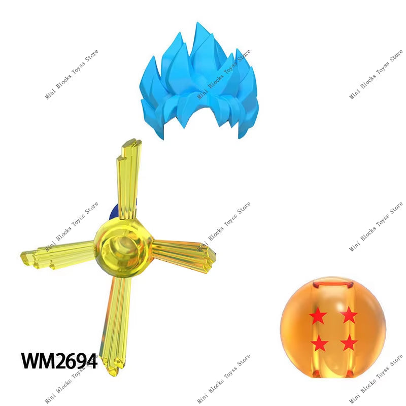 Anime Cartoon TV Son-Goku Gohan Kakarotto Vegeta Zamasu Piccolo Building Blocks for Gifts WM6177 WM6178 WM6179 WM6180 WM6181