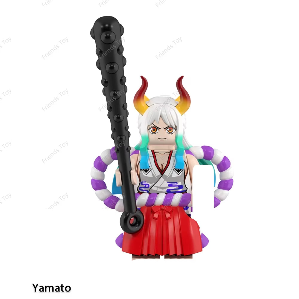 One Piece Luffy OP Uta Sanji Garp Zoro Shanks Hancock‌ Nami‌ Mini Man Blocks Figure WM6195 WM6189 WM6194 WM6193